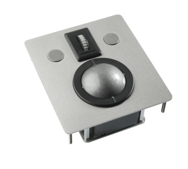 waterproof trackball and scroll wheel
